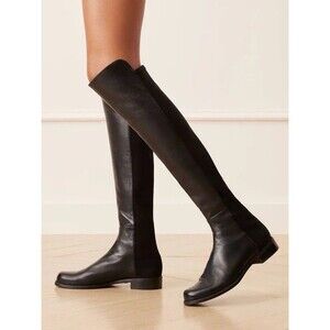 Stuart Weitzman 5050 - Over The Knee Boot - Black Napa Leather - 9.5
